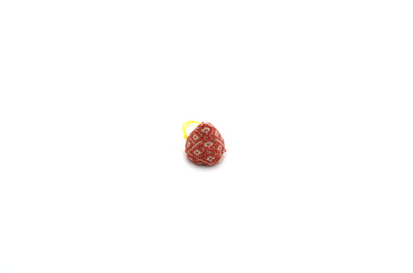 わたや菱刺し　てつびん帽子　あかいりんご専用　⑤