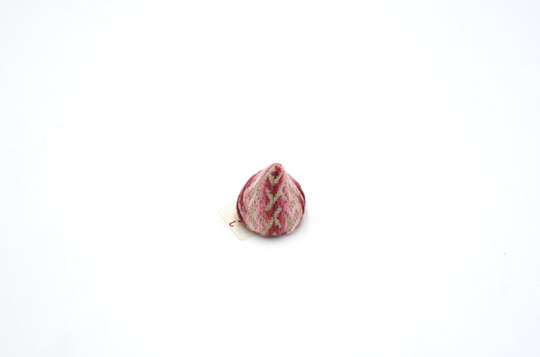 わたや菱刺し　てつびん帽子　ピンク 　ぼかし